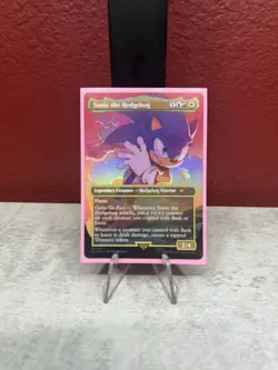 Sonic the Hedgehog (Rainbow Foil) Secret Lair Drop Foil - Image 1