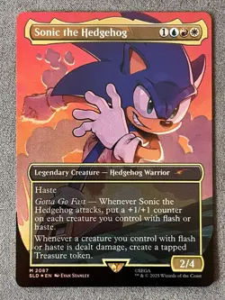 MTG - Sonic The Hedgehog - Rainbow Foil - Sonic Secret Lair Drop - 2087 - Image 1