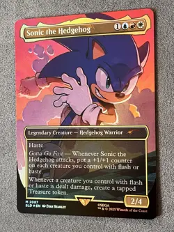 MTG - Sonic The Hedgehog - Rainbow Foil - Sonic Secret Lair Drop - 2087 - Image 2