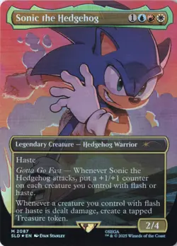 Sonic the Hedgehog (Rainbow Foil) Secret Lair Drop Series #2087 MTG SLD - Image 1