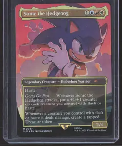 Sonic the Hedgehog (Rainbow Foil) #2087 (NM) Secret Lair Drop SLD Magic MTG - Image 1