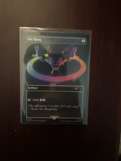 Sol Ring (2093) (Rainbow Foil) Secret Lair Drop Foil MTG NM Sonic The Hedgehog - Image 1