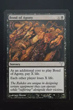Magic The Gathering MTG BOND OF AGONY Dissension LP Lightly Played - Image 1
