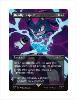 1x Deadly Dispute, Secret Lair Sonic the Hedgehog, Magic MTG NM - Image 1