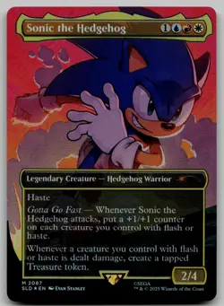 Sonic the Hedgehog (Rainbow Foil) M Secret Lair Drop Series 2087 NM - Image 1