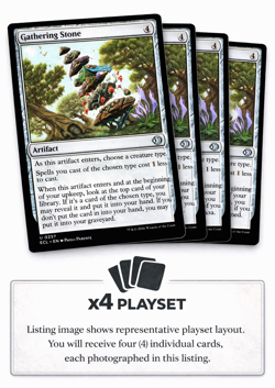 Gathering Stone X4 [Lorwyn Eclipsed] Magic - MTG ECL 0257 PLAYSET NM - Image 1