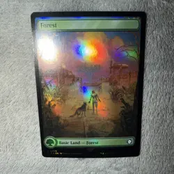 MTG - Forest (0853) (Surge Foil) 853 Foil NM Universes Beyond: Fallout - Image 3
