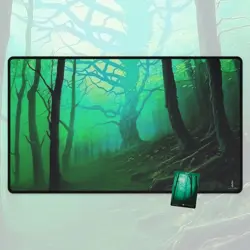 Unstable Woodlands TCG Playmat, MTG, Magic The Gathering, Large Mousepad - Image 1