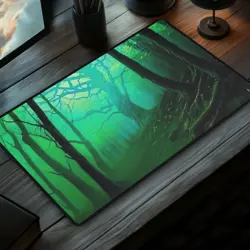 Unstable Woodlands TCG Playmat, MTG, Magic The Gathering, Large Mousepad - Image 3