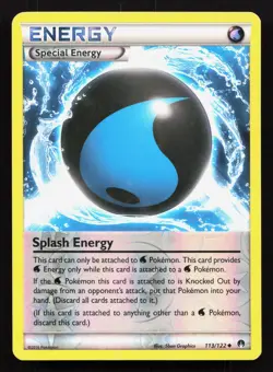 Splash Energy 113/122 BREAKpoint LP Reverse Pokemon Card TCG - Image 1