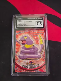 Ekans Pokemon Topps Series 1-23 Second Print CGC 7.5 - Image 1