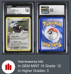 CGC 10 2006 Pokemon EX Legend Maker Reverse Holo Aggron #2 - POP 12 - Image 1