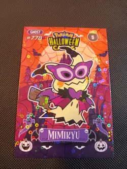 Pokemon 2025 DKV Collectoons Set Halloween Mimikyu 05 Circle Holo Peru - Image 1