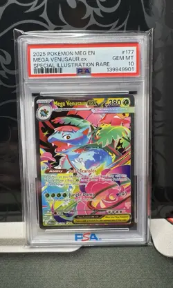 2025 Pokemon Mega Evolution Mega Venusaur EX Special Illustration Rare PSA 10 - Image 1