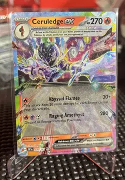 Ceruledge ex 036/191 Sv08: Surging Sparks Holo Rare Pokemon TCG NM - Image 1