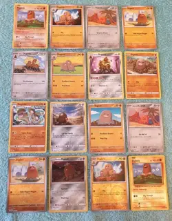 DIGLETT & DUGTRIO BUNDLE OF POKEMON CARDS - Image 1