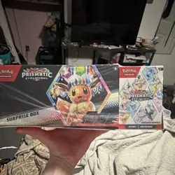 Pokemon Prismatic Evolutions Surprise Box Booster Bundle Eevee Box - Image 1