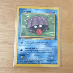 Pokemon TCG Shellder Fossil 54/62 1st Edition Basic 30 HP Regular English 1999 - Image 1