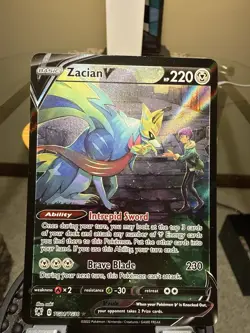 NM-Mint Zacian V - TG21/TG30 - Ultra Rare Pokemon Astral Radiant PACK FRESH - Image 3