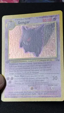 1999 Pokemon Gengar Holo Rare 1st Edition 5/62 Fossil NM - Image 2
