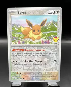 Eevee 074/131 Pokemon Day 2025 Promo Reverse Holo Near Mint - Image 1