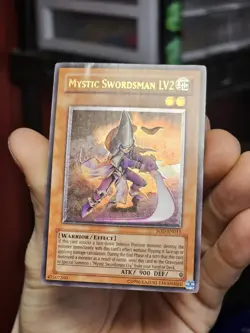 Yu-Gi-Oh! TCG Mystic Swordsman LV2 Unlimited Ultimate Rare SOD-EN011 HP/DMG - Image 3