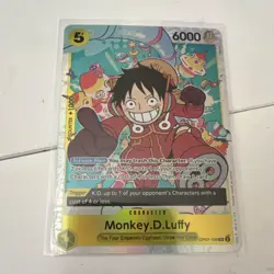 One Piece Monkey.D.Luffy OP07-109 500 Years Future SR Foil Character 6000 Bandai - Image 1