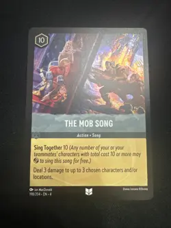 The Mob Song 198/204 Ursula's Return COLD FOIL -Near Mint- Lorcana TCG - Image 1