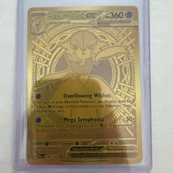 Pokemon Mega Gardevoir EX 187/132 Gold Rare Foil Full Art ME01 English card - Image 1