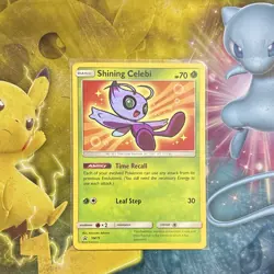 Pokemon TCG Shining Celebi SM79 Promo Holo Basic 70 HP Standard Card - Image 1