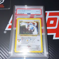 Pokemon TCG Lugia Neo Genesis Holo Rare Unlimited 9/111 PSA 8 English Card - Image 1