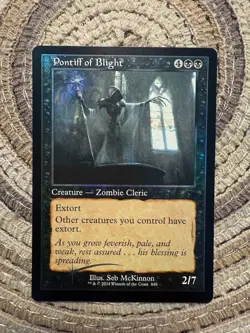 PONTIFF OF BLIGHT FOIL [Retro] - SLD Secret Lair Drop Bonus Card MTG Promo - Image 1