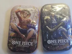One Piece TCG Tin Pack Set Vol. 2 TS-02, OP13 New Factory Cards Sealed Set Of 2 - Image 1