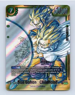 Son Gohan: Childhood FB01-140 SCR Manga Booster 02 Dragon Ball Card English - Image 1
