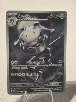 Steelix 150/132 Mega Evolution Illustration Rare Pokemon TCG Card NM - Image 1