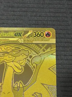 Mega Charizard X ex 130/094 Phantasmal Flames Gold Hyper Rare Pokemon Card MINT - Image 2