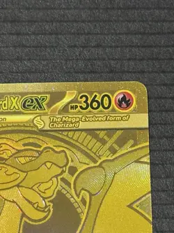Mega Charizard X ex 130/094 Phantasmal Flames Gold Hyper Rare Pokemon Card MINT - Image 4