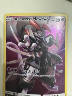 Pokemon TCG Armored Mewtwo SM228 SM Promo Holo Psychic Raid 130 HP 120 Card - Image 3