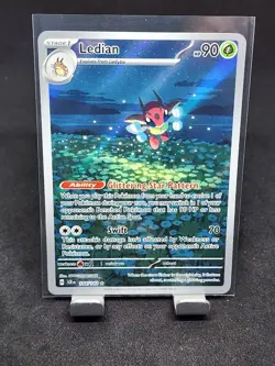 Pokemon TCG Ledian Holo Illustration Rare Card 144/142 Stellar Crown Sv07 - Image 1