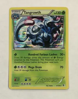 Pokemon TANGROWTH Card 6/149 Holo Rare Boundaries Crossed LP English Light Play - Image 1
