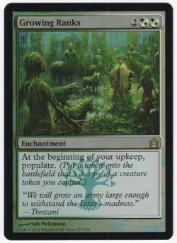 Growing Ranks 2012 Return to Ravnica FOIL Multi-Color Enchantment MTG NM AZ1 - Image 1