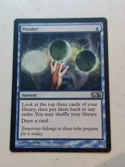 Ponder Core Set 2012 (M12) Regular MTG LP - Image 1