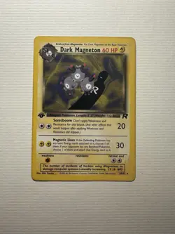 Pokemon Card - Dark Magneton Team Rocket 28/82 Rare 1st Edition - Image 1