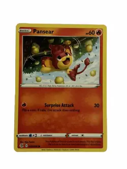 New: 2021 Pokemon TCG Pansear Fusion Strike 037 Regular Common - Image 1