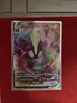 Pokemon TCG Card SWSH Rebel Clash Ultra Rare Holo Toxtricity VMax 071/192 - Image 1