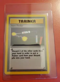 Pokemon TCG Trainer Item Finder 74/102 Base Set Unlimited Rare Vintage - Image 3