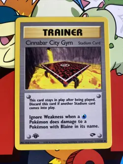 Pokemon TCG 113/132 Cinnabar City Gym Gym Challenge 1st Ed Uncommon NM - Image 1