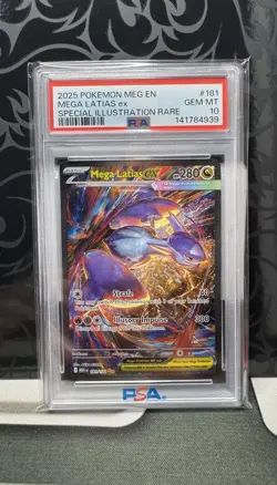 2025 Pokemon Mega Evolution Mega Latias Ex Special Illustration Rare PSA 10 - Image 1