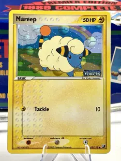 Pokemon TCG Mareep Unseen Forces Reverse Holo Stamped 62/115 - Image 1