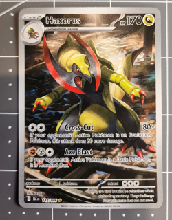 Pokemon TCG Haxorus 147/086 Black Bolt Illustration Rare LP - Image 3